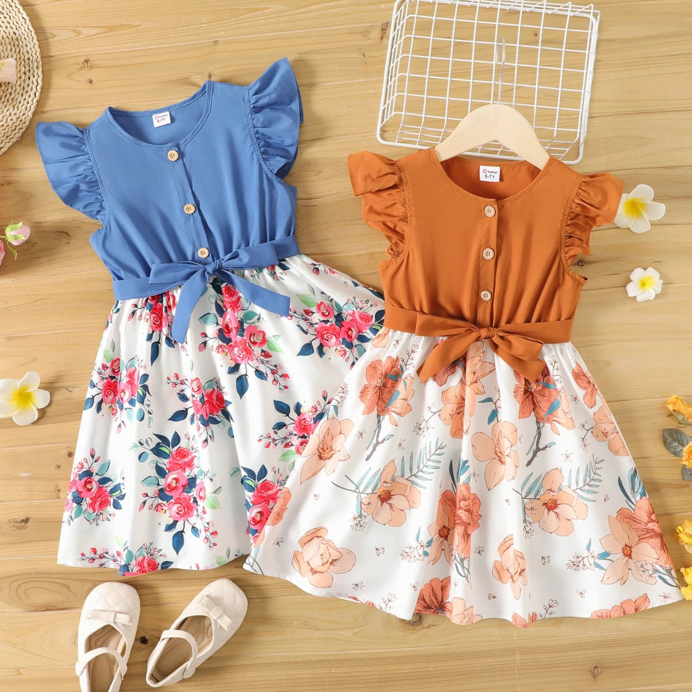Party Ruffled Floral Print